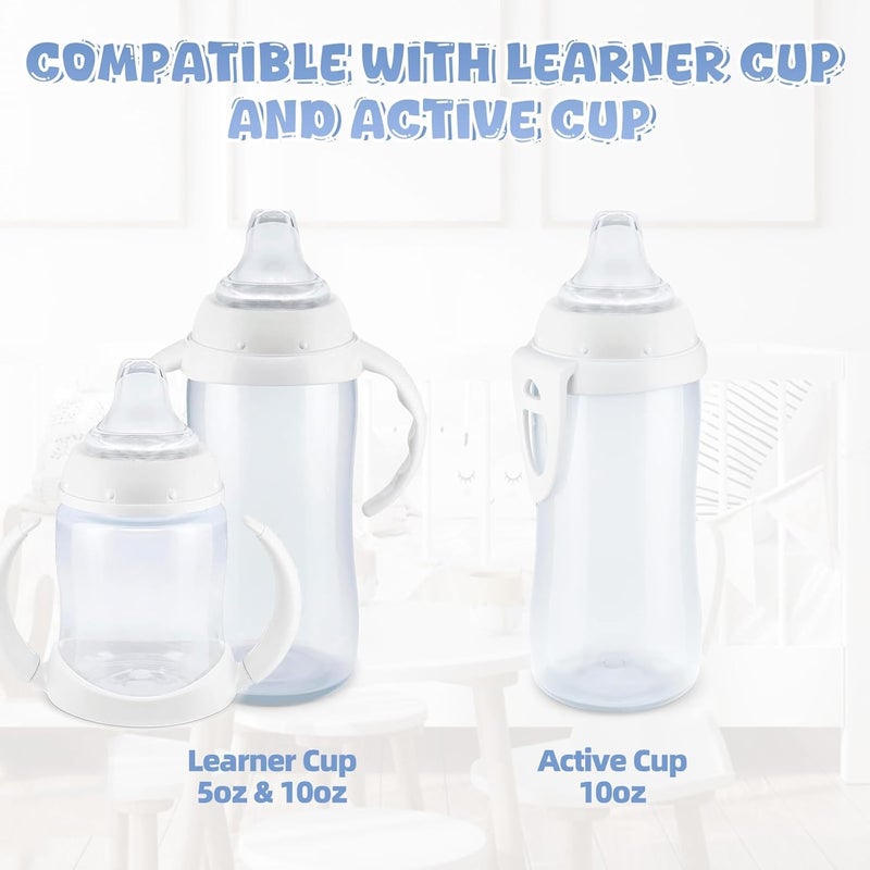 VANEST 4/6 Packs Replacement Silicone Spout Compatible with NUK Learner Cup & Active Cup, Soft Transition Spout for Sippy Cups, Leak-Proof, BPA-Free, Easy to Clean Medium Flow (6 Pack) - Image 2